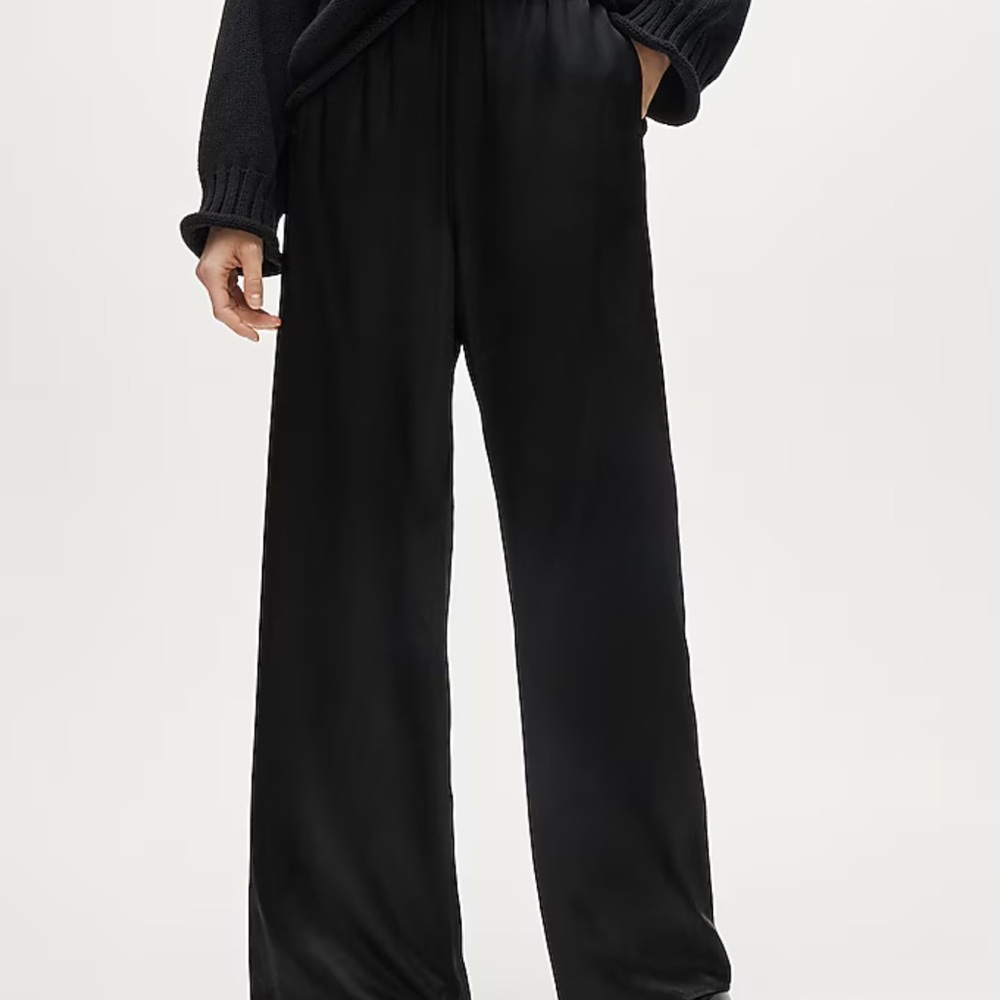 Jcrew Silk ‘Cosmo’ Pant in Black